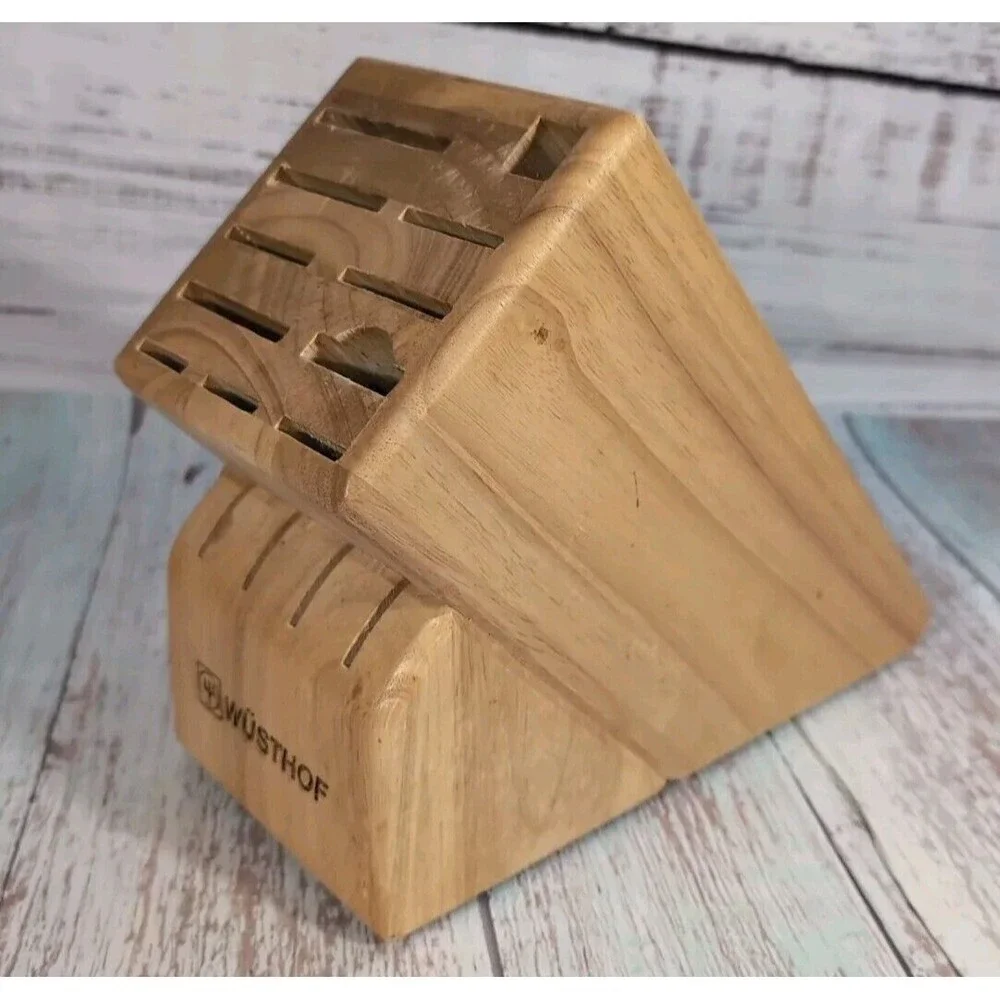 Wusthof 15 Slot Wooden Knife Block - Picture 12 of 13